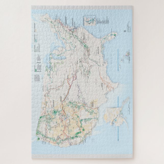 Quebra-cabeça Mapa Nacional de Trilha dos Parques (Vertical)