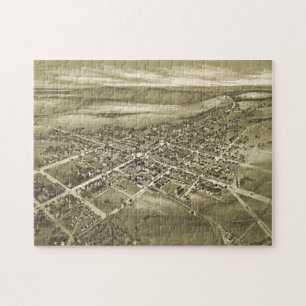 Quebra-cabeça Mapa pictórico do vintage de PA de Gettysburg