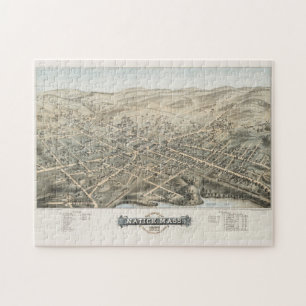 Quebra-cabeça Mapa Pictórico Vintage de MÃES Náticas (1877)