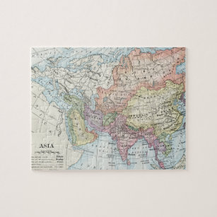 Quebra-cabeça Mapa político da Ásia (1916)