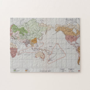 Quebra-cabeça Mapa que mostra as línguas do mundo