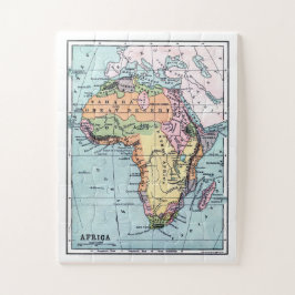 Quebra-cabeça Mapa Vintage Africa