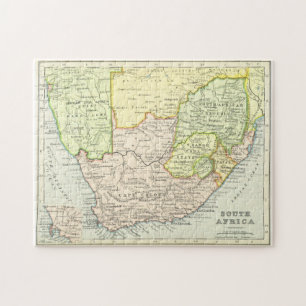 Quebra-cabeça Mapa Vintage da África do Sul (1899)
