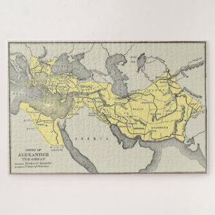 Quebra-cabeça Mapa Vintage de Alexandre O Império dos Excelente