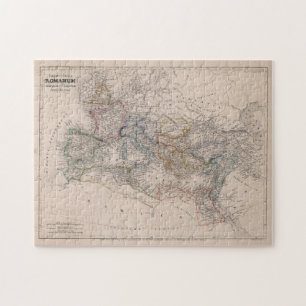Quebra-cabeça Mapa Vintage do Império Romano (1852)