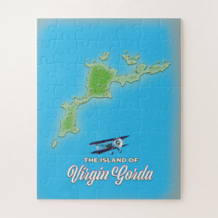Quebra-cabeça Mapa Virgin Gorda