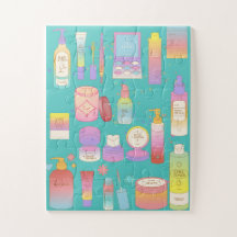 maquiagem, quebra-cabeça,