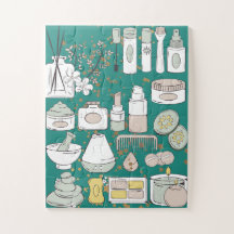 maquiagem, quebra-cabeça,