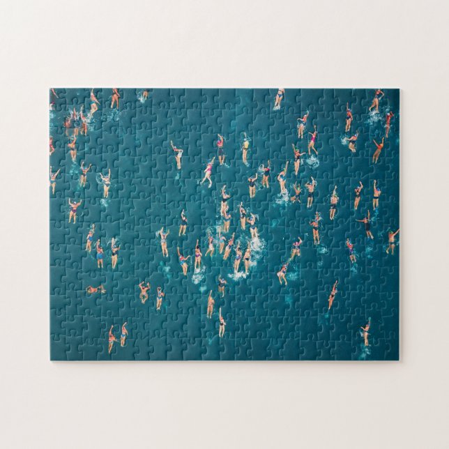 Quebra-cabeça mar desportivo natação (Horizontal)