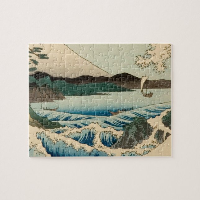 Quebra-cabeça Mar Japonês de Satta Hiroshige Art (Horizontal)