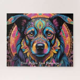 Quebra-cabeça Márabe boêmico majestade o cão pintado