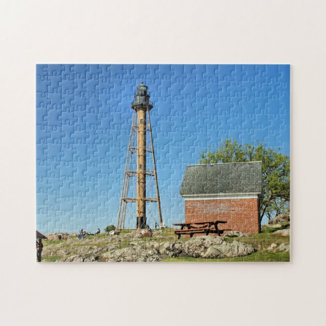 Quebra-cabeça Marblehead Lighthouse, Massachusetts MÃE Quebra-ca (Horizontal)