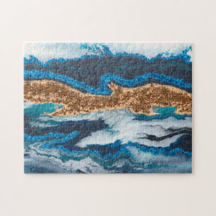 Quebra-cabeça Marbling