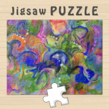 Marbling Art abstrato azul laranja -