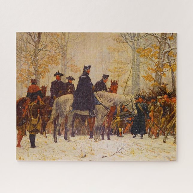 Quebra-cabeça Marcha de Washington Valley Forge William Trego 18 (Horizontal)