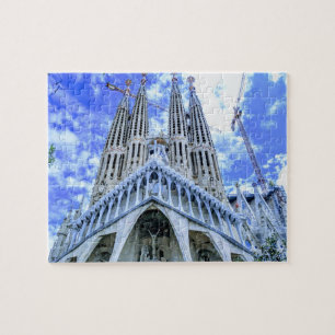 Quebra-cabeça Marco da Basílica da Espanha de Barcelona Sagrada