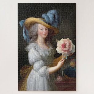 Quebra-cabeça Marie Antoinette com Flor Anêmona Rosa