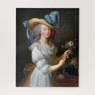 Quebra-cabeça Marie Antoinette com um rosa