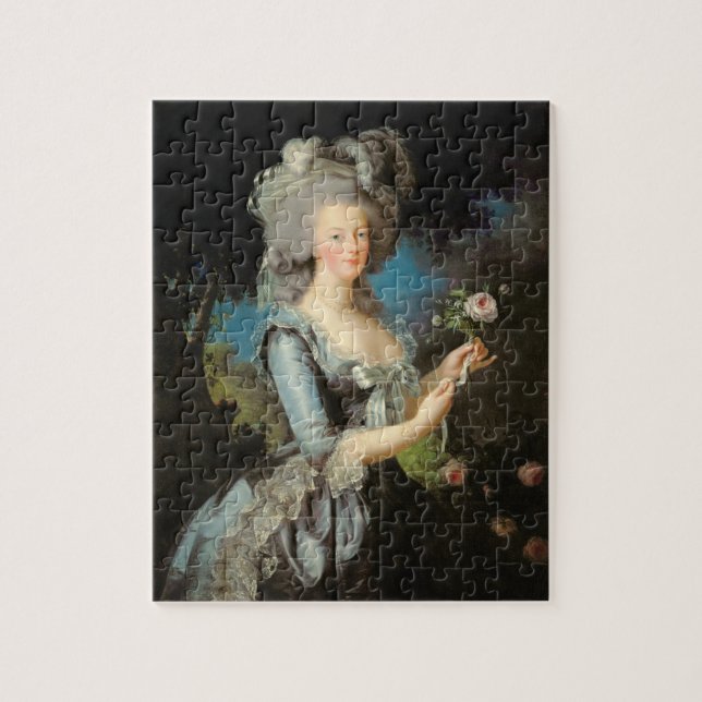 Quebra-cabeça Marie Antoinette com um rosa, 1783 (Vertical)