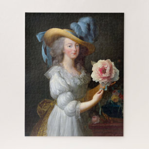 Quebra-cabeça Marie Antoinette com uma peônia rosa