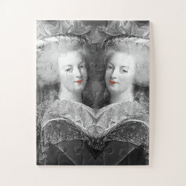 Quebra-cabeça Marie Antoinette, preto e branco,
