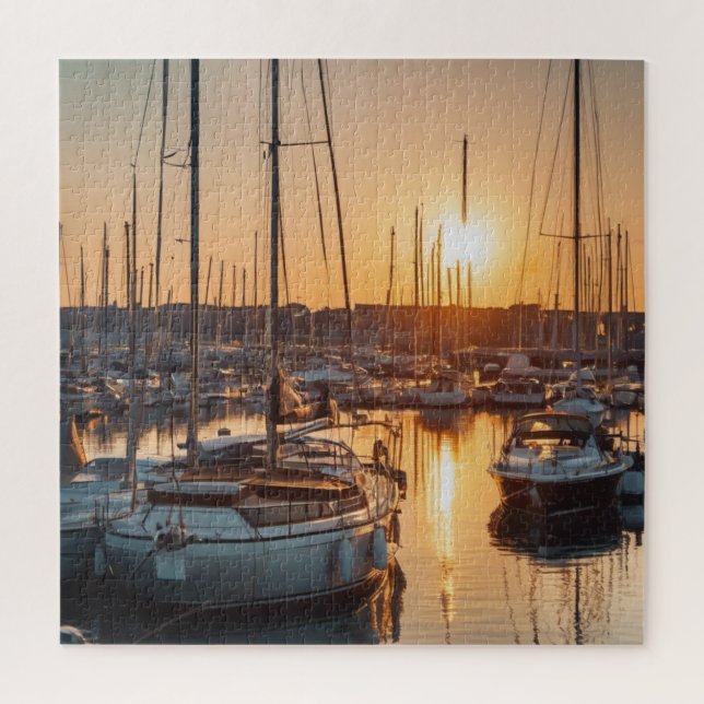 Quebra-cabeça Marina Sunset Serenity (Vertical)