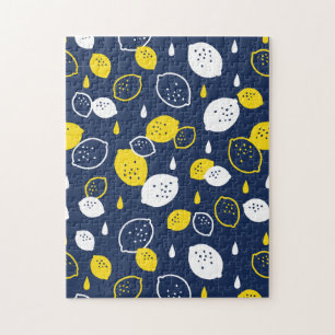 Quebra-cabeça Marinho Blue Lemon Art - Refrescando o Citrus Desi