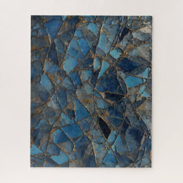 Quebra-cabeça marinho de pintura abstrato