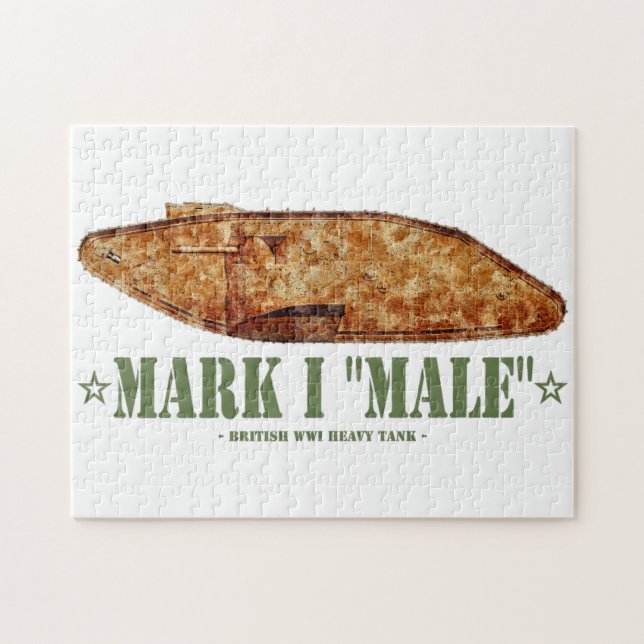 Quebra-cabeça Mark I Male World War One British Heavy Tank WI (Horizontal)