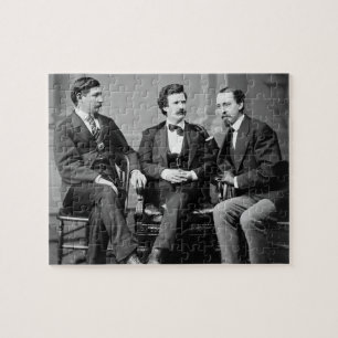Quebra-cabeça Mark Twain, George Alfred Townsend e David Cinza