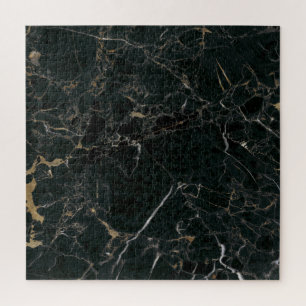 Quebra-cabeça Mármore Preto Elegante: Fundo Texturizado