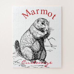 Quebra-cabeça Marmota Fofa Animal Thunder_Cove