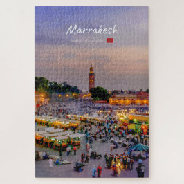 Quebra-cabeça Marraquexe, Marrocos - Praça Jemaa el Fnaa