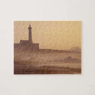 Quebra-cabeça Marrocos, Rabat, Farol ao pôr do sol com