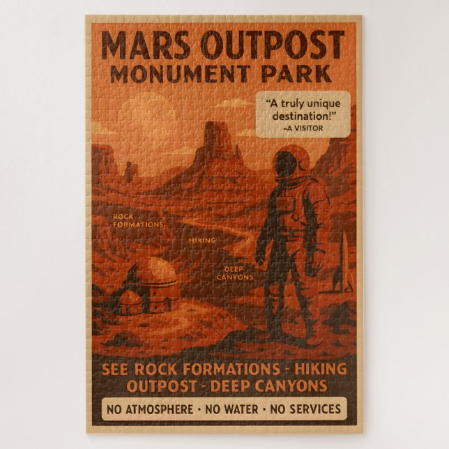 Quebra-cabeça Mars Outpost Monument Park - Puzzle (Vertical)