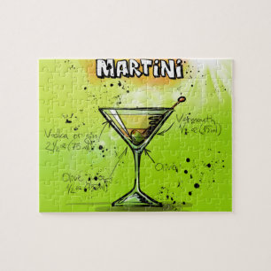 Quebra-cabeça Martini sujo - presente do cocktail