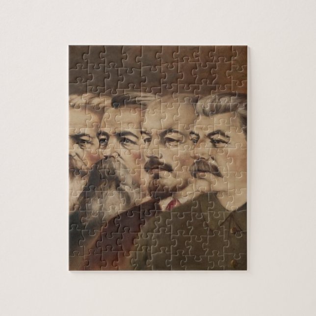Quebra-cabeça Marx, Engels, Lenin, e Stalin (Vertical)