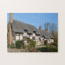 Quebra-cabeça Mary Arden Cottage Stratford Sobre Avon.