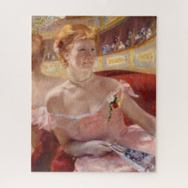 Quebra-cabeça Mary Cassatt - Mulher com Colar de Pérola num cama