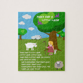 Quebra-cabeça Mary Had a Little Lamb Nursery Rhyme Puzzle