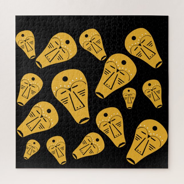 Quebra-cabeça Máscara de abstrato original autêntica (Vertical)