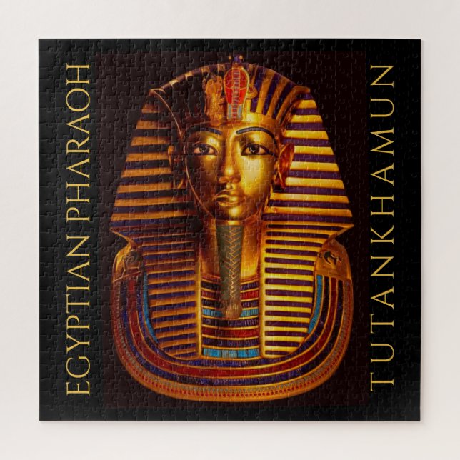 Quebra-cabeça Máscara Dourada do Rei Egípcio Tutankhamun (Vertical)