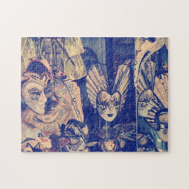 Quebra-cabeça Máscaras de carnaval venezianas (Horizontal)