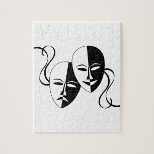Quebra-cabeça Máscaras do teatro da comédia e da tragédia/car