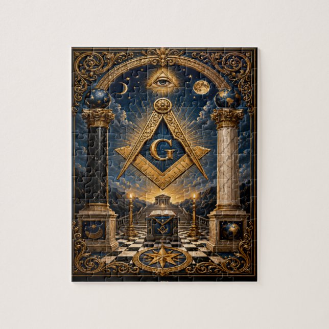 Quebra-cabeça mason (Vertical)