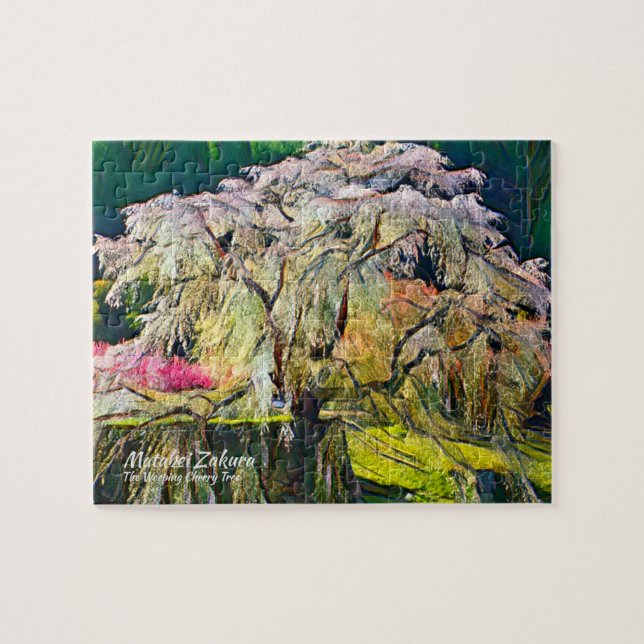 Quebra-cabeça Matabei-Zakura: Cerejeira Chorona (Horizontal)