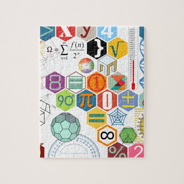 Quebra-cabeça Matemática (branca) (Vertical)