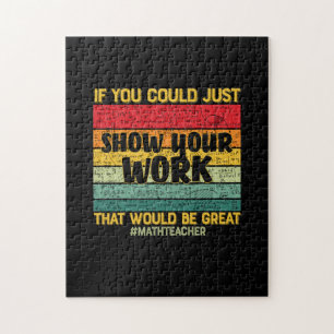 Quebra-cabeça Matemática do professor de matemática, se você pud