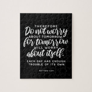 Quebra-cabeça Matthew 6:34 Bíblia Verse