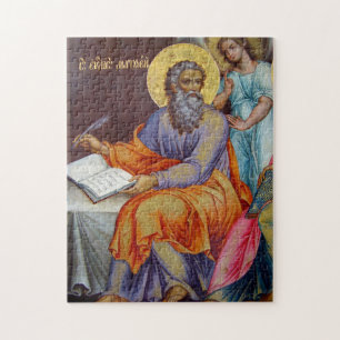 Quebra-cabeça Matthew, o ícone ortodoxo evangelista